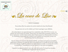 Tablet Screenshot of lacourdelise.fr